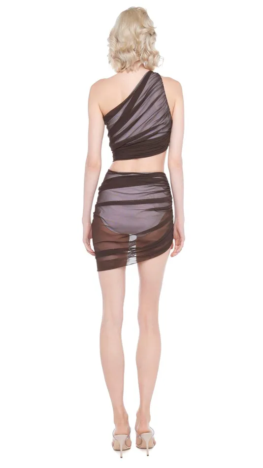 Norma Kamali Tops DIANA BRA Chocolate 8211 Clothing
