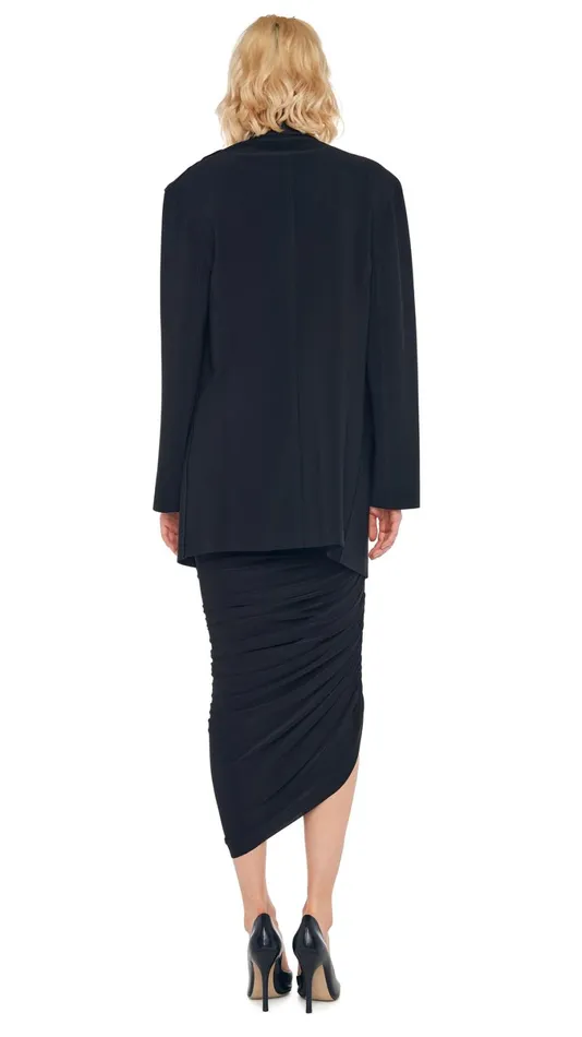 Norma Kamali Wardrobe DIANA GOWN With OVERSIZED SINGLE BREASTED JACKET 8211 Clothing Norma Kamali Wardrobe DIANA GOWN With OVERSIZED SINGLE BREASTED JACKET 8211 Clothing