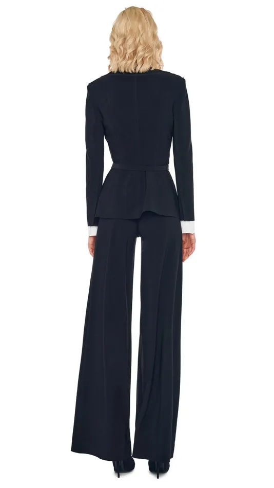 Norma Kamali Wardrobe ELEPHANT PANT With SINGLE BREASTED BOY FIT JACKET 8211 Clothing
