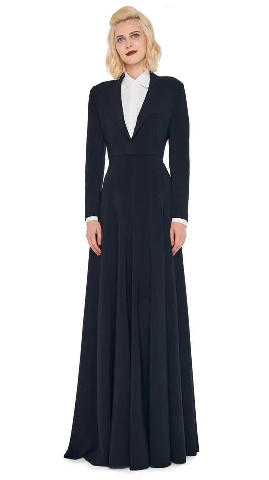Norma Kamali Wardrobe LONG GRACE SKIRT With CROPPED SINGLE BREASTED JACKET 8211 Clothing Norma Kamali Wardrobe LONG GRACE SKIRT With CROPPED SINGLE BREASTED JACKET 8211 Clothing