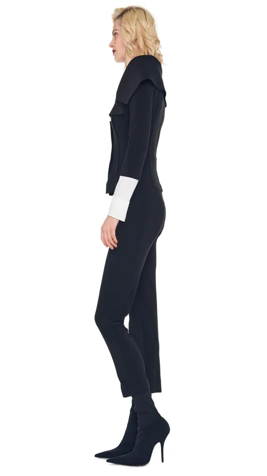 Norma Kamali Wardrobe PENCIL PANT With OFF SHOULDER SINGLE BREASTED JACKET 8211 Clothing