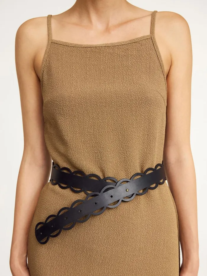 Nurra Leather Belt Black Women By Malene Birger Belts