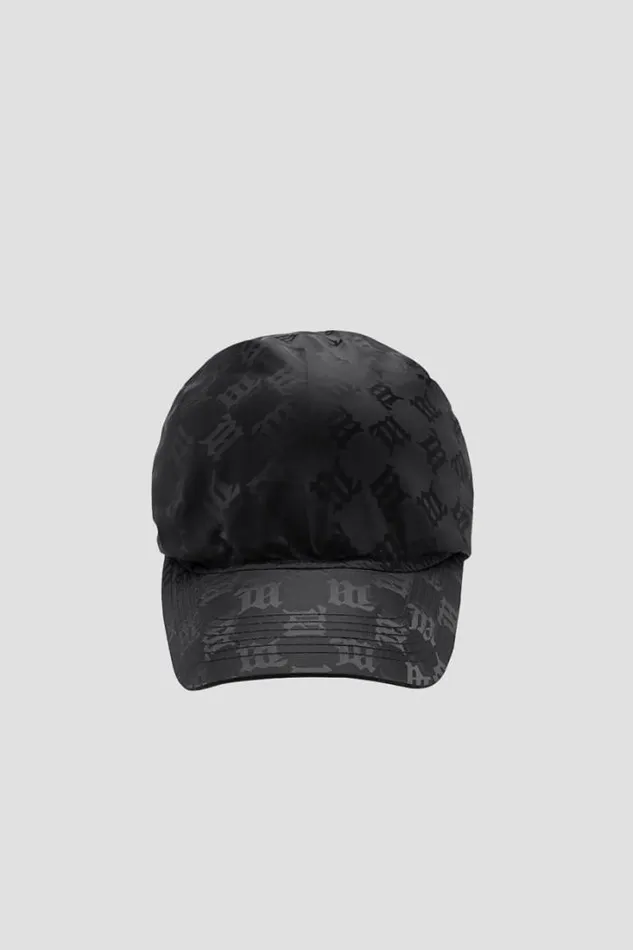 Nylon Monogram Scarf Cap Black WomenMen MISBHV Hats