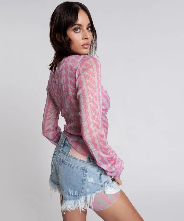 ON REPEAT LUREX PARTY LONGSLEEVE TOP Women One Teaspoon Tops ON REPEAT LUREX PARTY LONGSLEEVE TOP Women One Teaspoon Tops