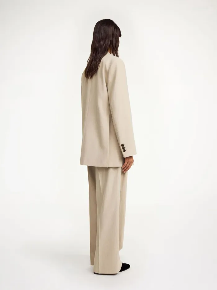 Ophie SingleBreasted Blazer Beige Melange Women By Malene Birger Blazers