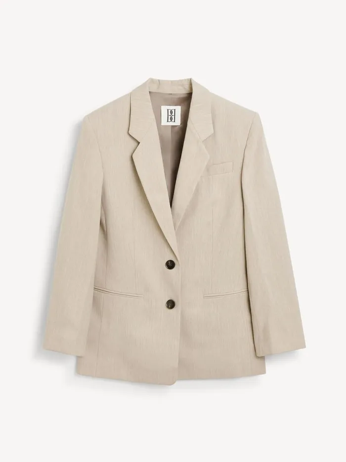 Ophie SingleBreasted Blazer Beige Melange Women By Malene Birger Blazers
