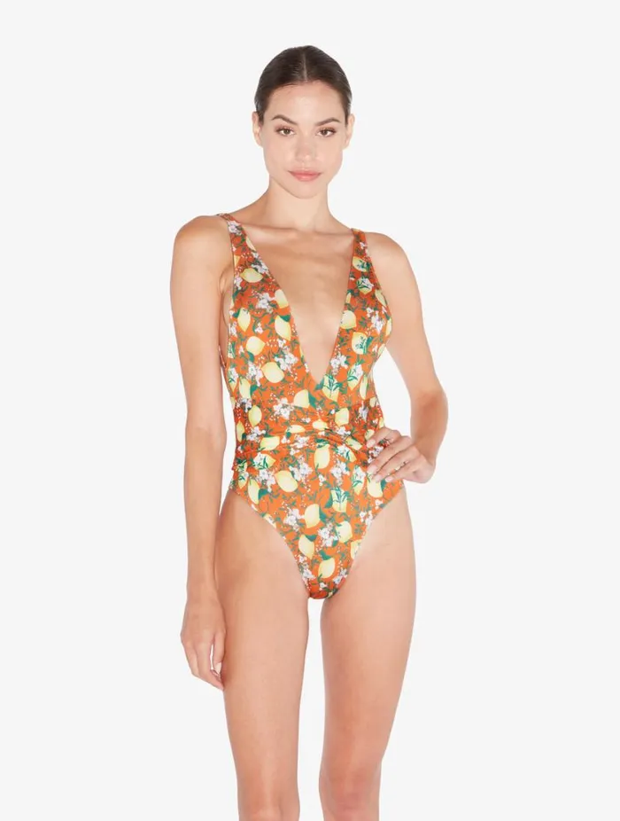 Orange Printed Swimsuit Swim La Perla OnePiece Bathing Suits
