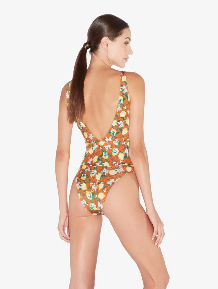 Orange Printed Swimsuit Swim La Perla OnePiece Bathing Suits