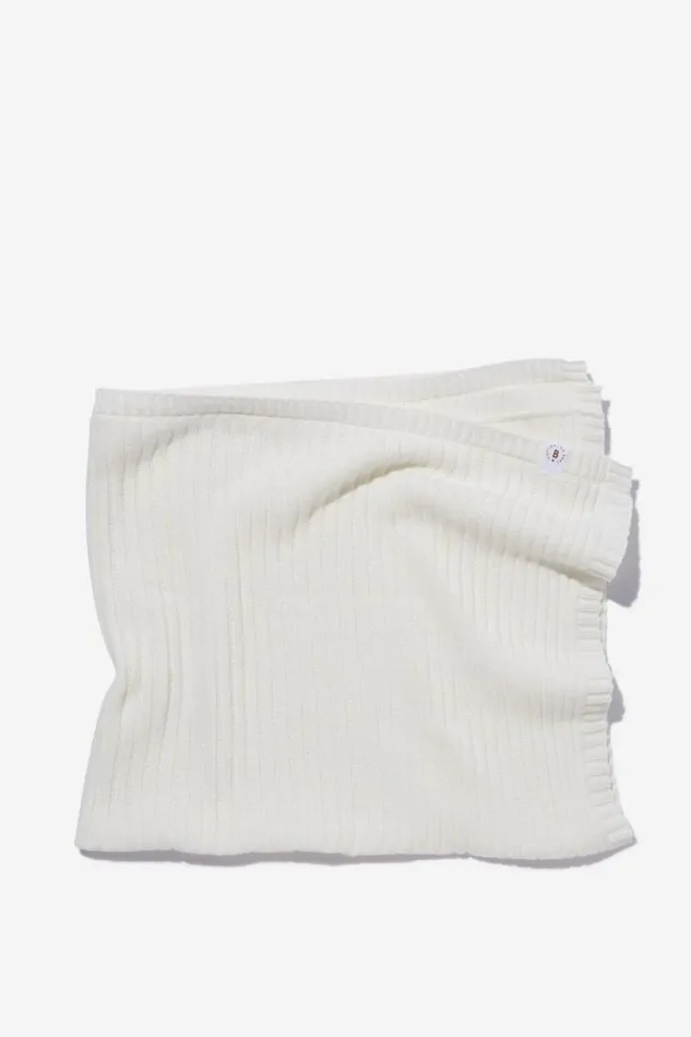 Organic Knit Blanket Milk Baby Cotton On Baby Essentials