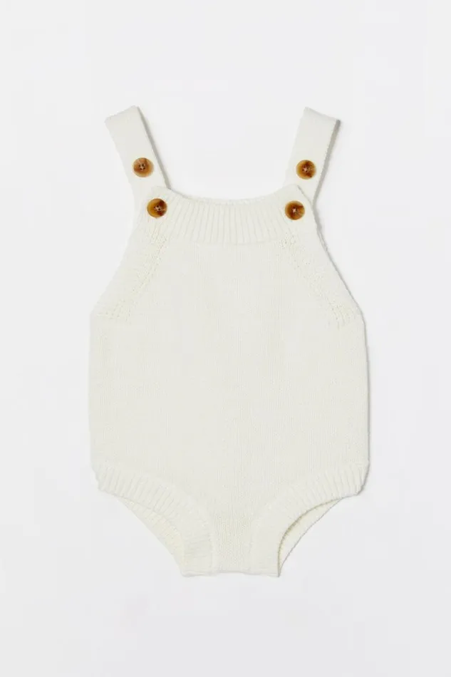 Organic Knit Bubbbysuit Milk Baby Cotton On Rompers and Bubbysuits