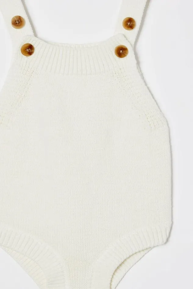 Organic Knit Bubbbysuit Milk Baby Cotton On Rompers and Bubbysuits