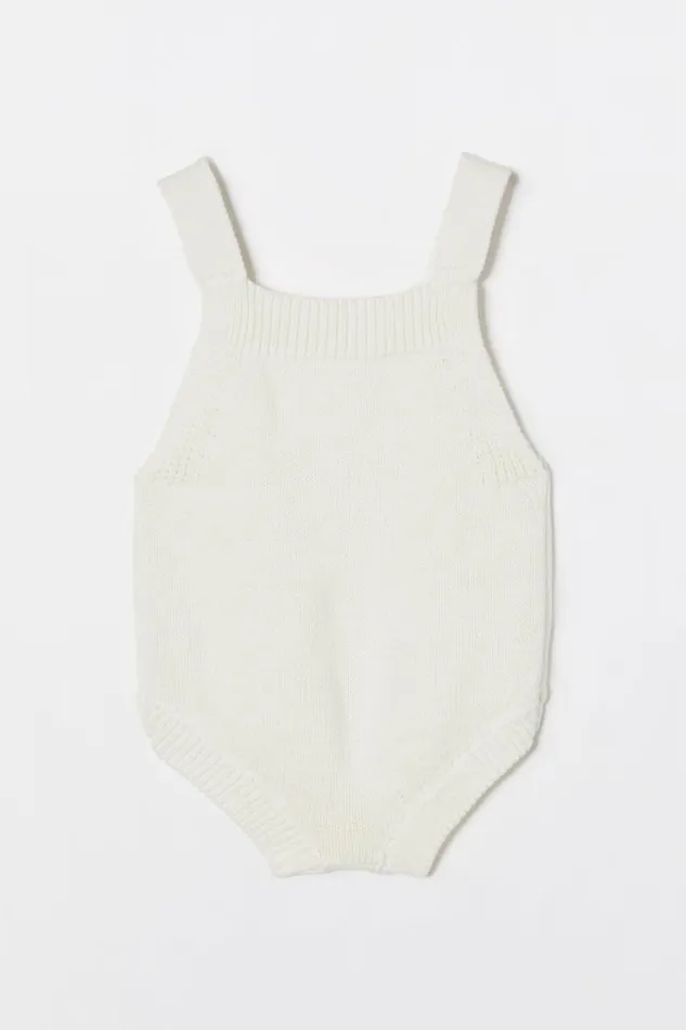 Organic Knit Bubbbysuit Milk Baby Cotton On Rompers and Bubbysuits