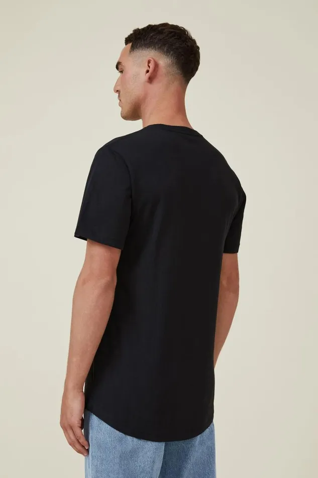 Organic Longline TShirt Black Men Cotton On Tees and Tanks Organic Longline TShirt Black Men Cotton On Tees and Tanks
