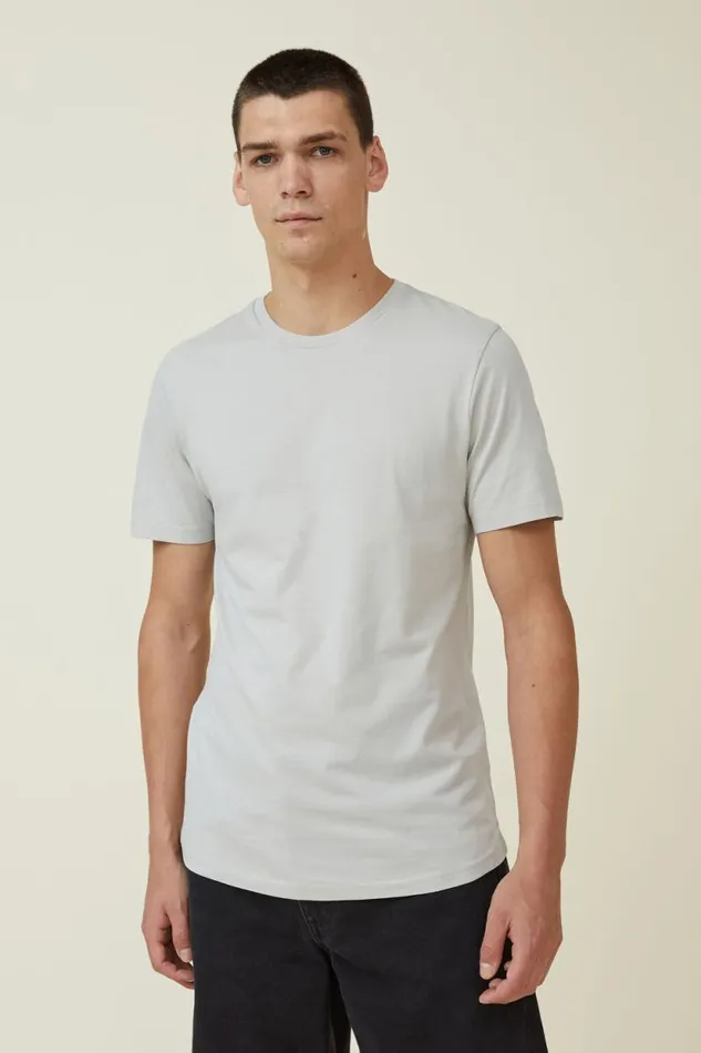 Organic Longline TShirt Smoke Men Cotton On Tees and Tanks