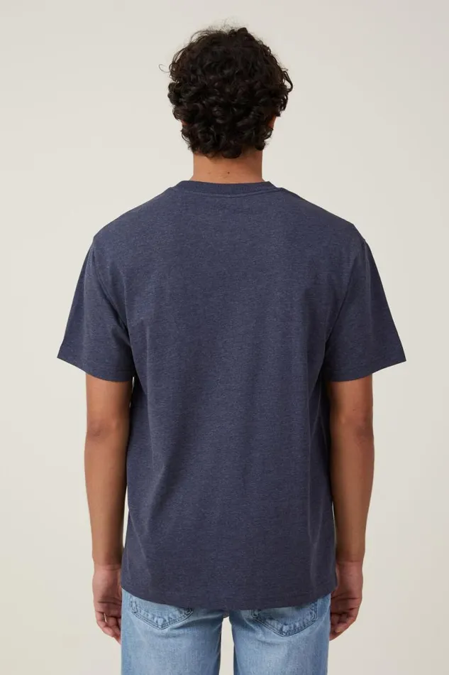 Organic Loose Fit TShirt Navy Marle Men Cotton On Tees and Tanks Organic Loose Fit TShirt Navy Marle Men Cotton On Tees and Tanks