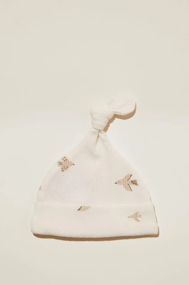 Organic Pointelle Beanie Milkflying Doves Baby Cotton On Baby Essentials