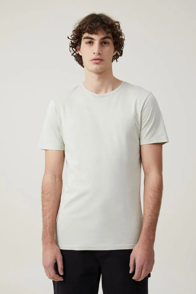 Organic Regular Fit Crew TShirt Ivory Men Cotton On Tees and Tanks