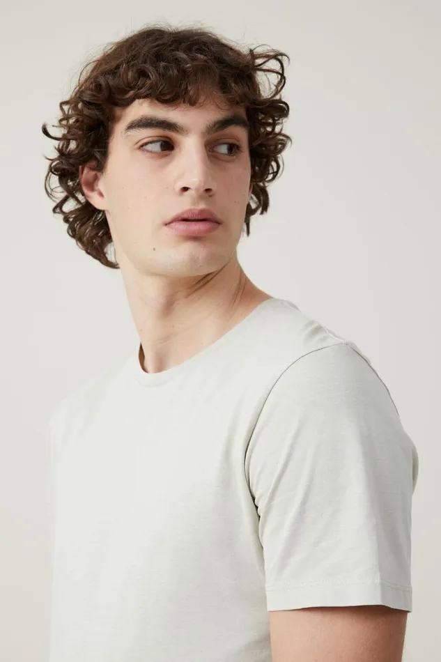 Organic Regular Fit Crew TShirt Ivory Men Cotton On Tees and Tanks Organic Regular Fit Crew TShirt Ivory Men Cotton On Tees and Tanks