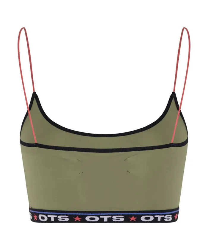 OTS KHAKI BOXER CROP BRALETTE Women One Teaspoon Intimates