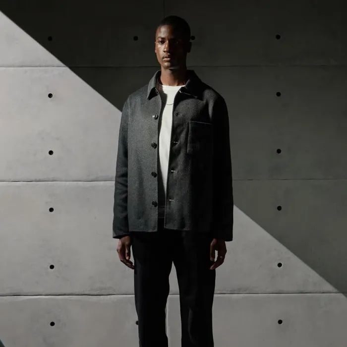Outerwear Men GFORE DOUBLE FACED CASHMERE JACKET Charcoal Melange