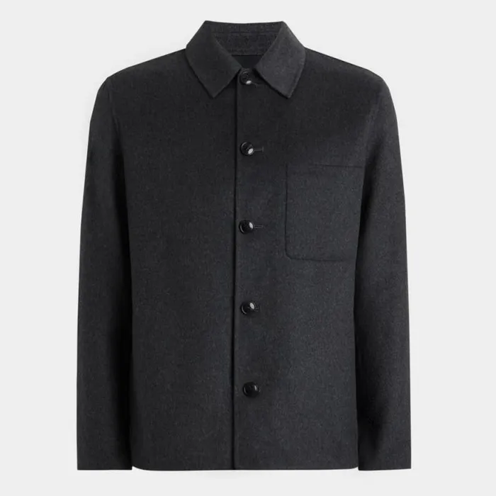 Outerwear Men GFORE DOUBLE FACED CASHMERE JACKET Charcoal Melange Outerwear Men GFORE DOUBLE FACED CASHMERE JACKET Charcoal Melange
