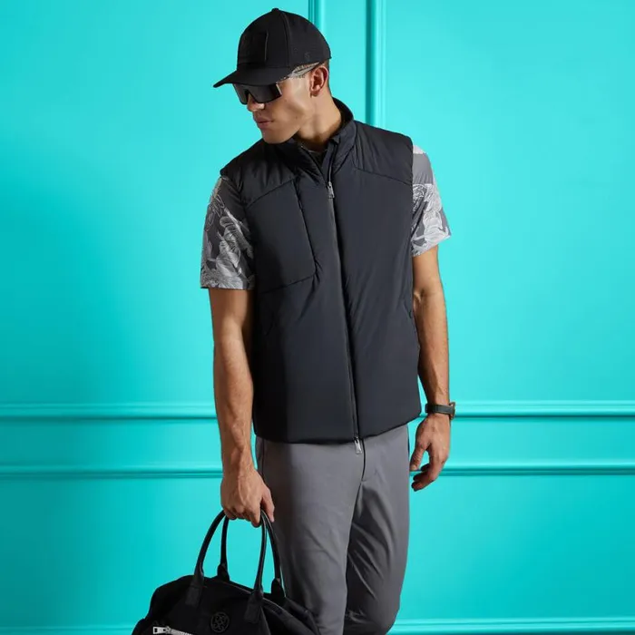 Outerwear Men GFORE HYBRID SWEATER PUFFER VEST Onyx Outerwear Men GFORE HYBRID SWEATER PUFFER VEST Onyx