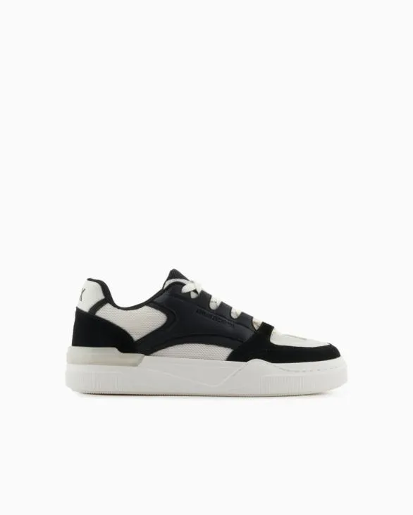 Oversized Sneakers With Contrasting Inserts Black Men Armani Sneakers
