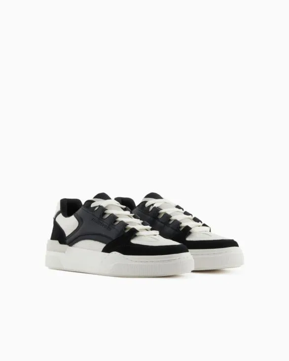 Oversized Sneakers With Contrasting Inserts Black Men Armani Sneakers Oversized Sneakers With Contrasting Inserts Black Men Armani Sneakers