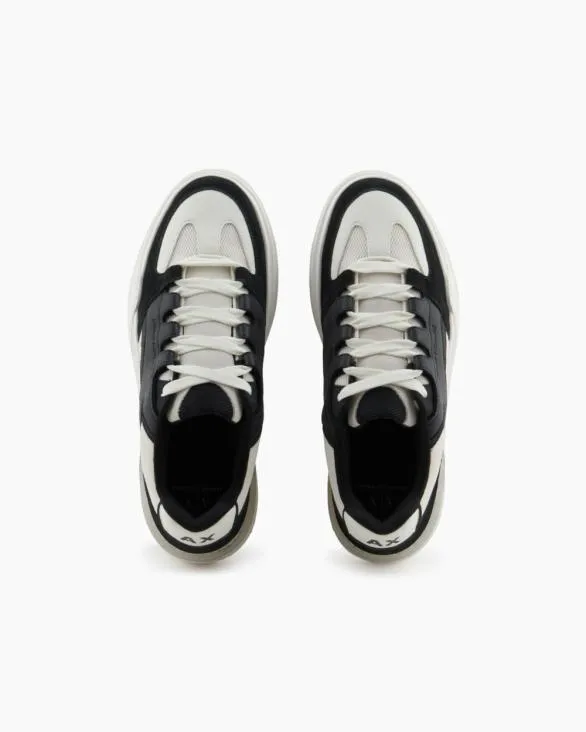 Oversized Sneakers With Contrasting Inserts Black Men Armani Sneakers Oversized Sneakers With Contrasting Inserts Black Men Armani Sneakers