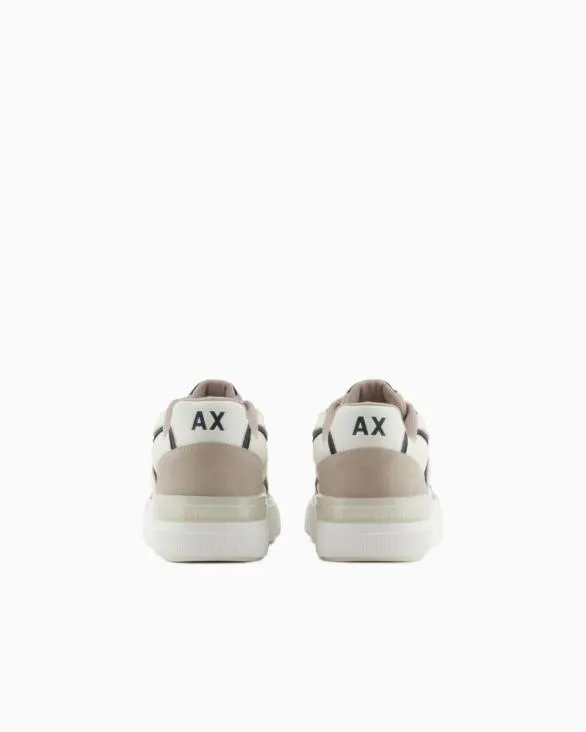 Oversized Sneakers With Contrasting Inserts Brown Men Armani Sneakers Oversized Sneakers With Contrasting Inserts Brown Men Armani Sneakers