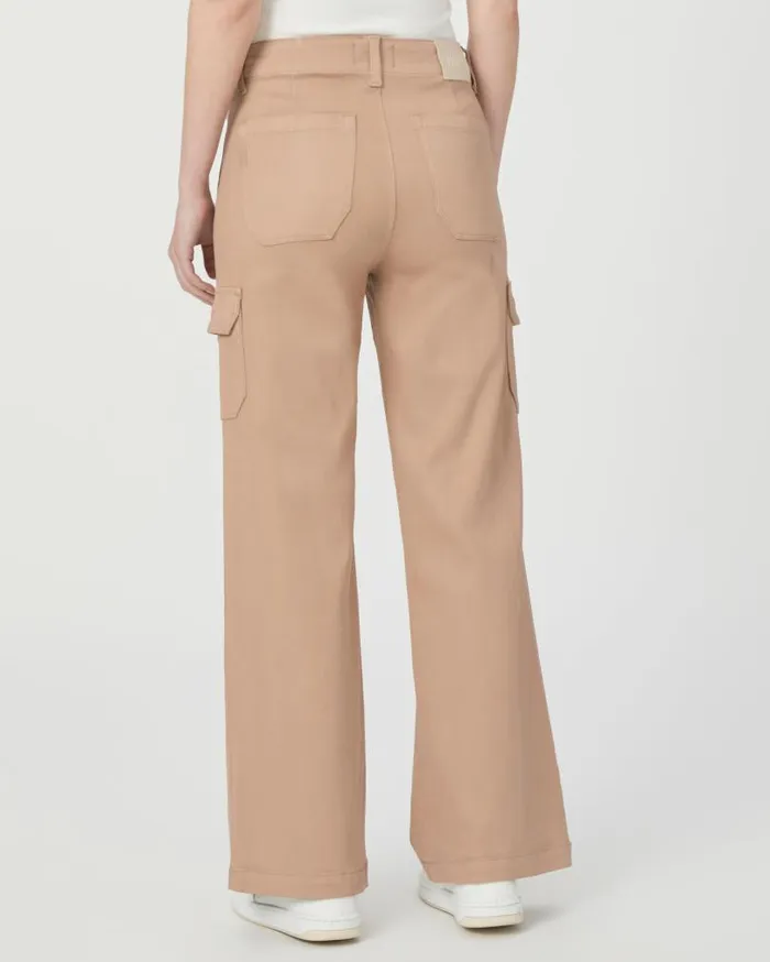 PAIGE Denim Women Carly Cargo Wide Leg Pant 8211 French Latte Luxe Coating PAIGE Denim Women Carly Cargo Wide Leg Pant 8211 French Latte Luxe Coating