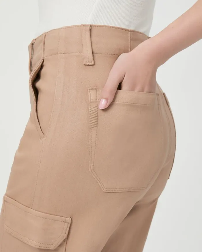 PAIGE Denim Women Carly Cargo Wide Leg Pant 8211 French Latte Luxe Coating PAIGE Denim Women Carly Cargo Wide Leg Pant 8211 French Latte Luxe Coating