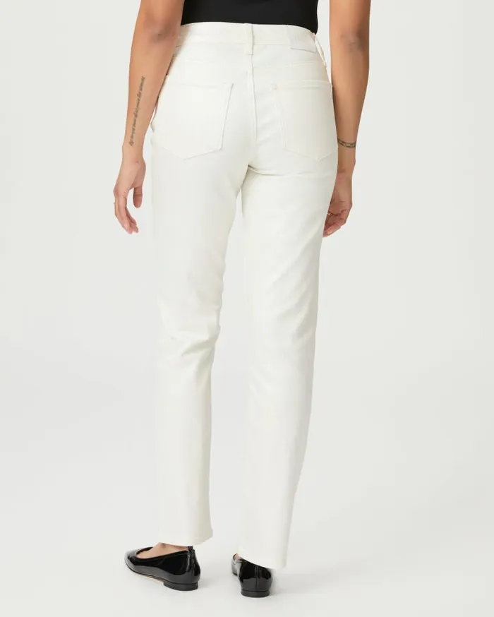 PAIGE Denim Women Cindy 30 Inch Straight Jean 8211 Pearl White Coating PAIGE Denim Women Cindy 30 Inch Straight Jean 8211 Pearl White Coating