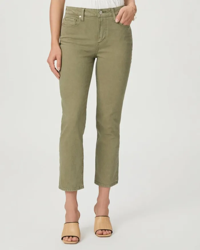 PAIGE Denim Women Cindy Crop Straight Jean 8211 Vintage Mossy Green PAIGE Denim Women Cindy Crop Straight Jean 8211 Vintage Mossy Green