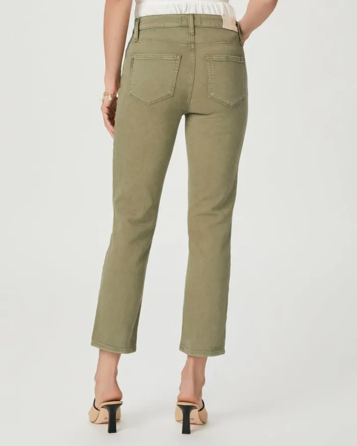 PAIGE Denim Women Cindy Crop Straight Jean 8211 Vintage Mossy Green PAIGE Denim Women Cindy Crop Straight Jean 8211 Vintage Mossy Green