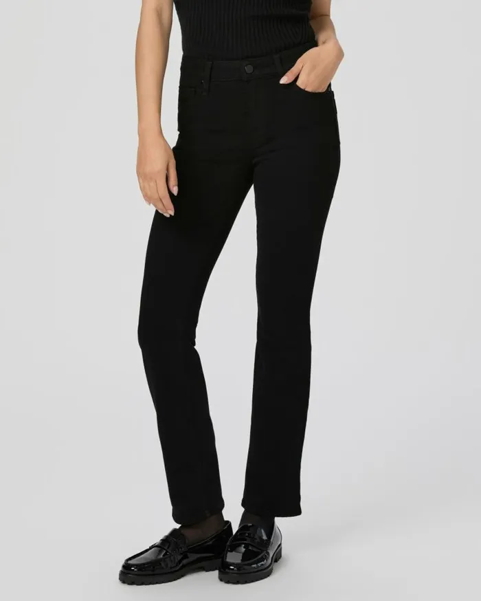 PAIGE Denim Women Cindy Petite Straight Jean 8211 Black Shadow