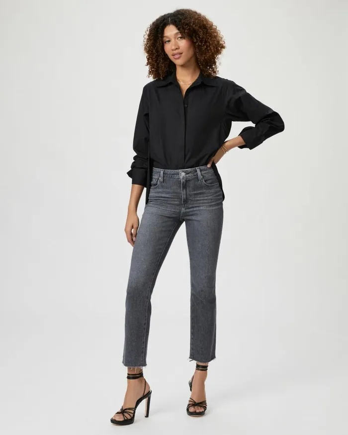 PAIGE Denim Women Cindy Straight Jean 8211 Ash Black