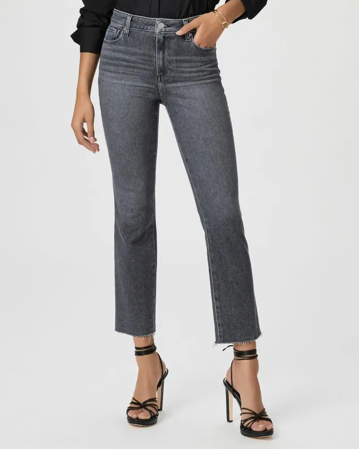 PAIGE Denim Women Cindy Straight Jean 8211 Ash Black PAIGE Denim Women Cindy Straight Jean 8211 Ash Black