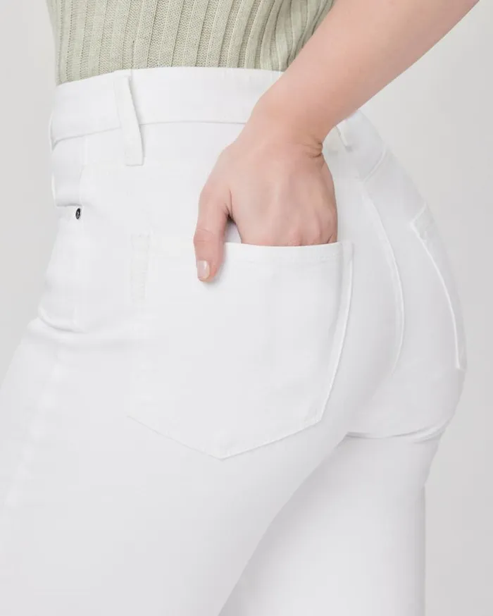 PAIGE Denim Women Flaunt Denim Spotlight Wide Leg Jean 8211 Crisp White