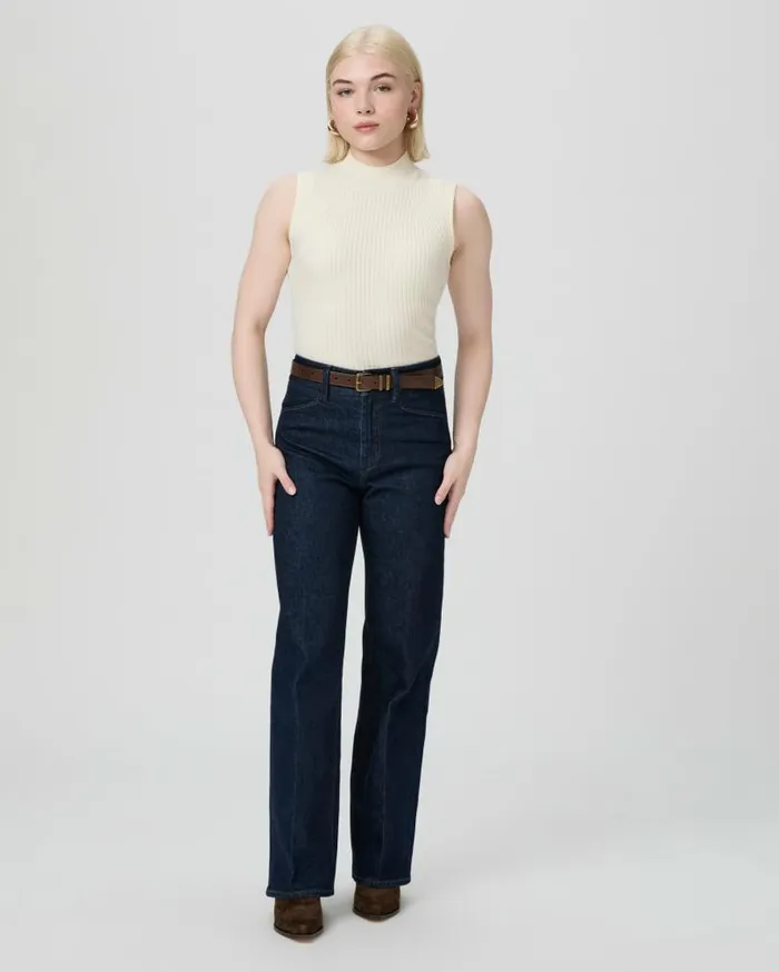 PAIGE Denim Women Sasha Petite 30 Inch Wide Leg Jean 8211 Edinburgh