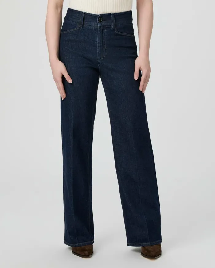 PAIGE Denim Women Sasha Petite 30 Inch Wide Leg Jean 8211 Edinburgh
