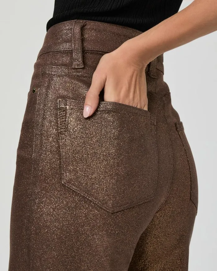 PAIGE Denim Women Sasha Wide Leg Jean 8211 Brass Horn Luxe Coating PAIGE Denim Women Sasha Wide Leg Jean 8211 Brass Horn Luxe Coating