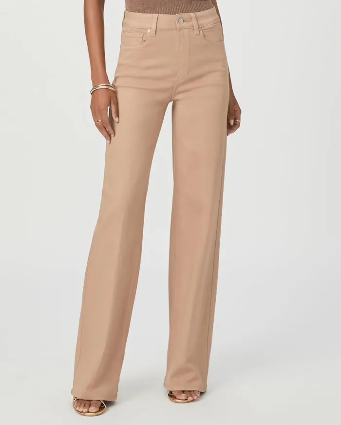 PAIGE Denim Women Sasha Wide Leg Jean 8211 French Latte Luxe Coating PAIGE Denim Women Sasha Wide Leg Jean 8211 French Latte Luxe Coating