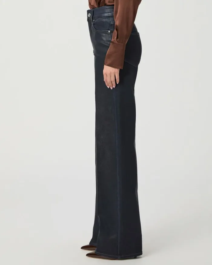 PAIGE Denim Women Sasha Wide Leg Jean 8211 Glazed Indigo Coating PAIGE Denim Women Sasha Wide Leg Jean 8211 Glazed Indigo Coating