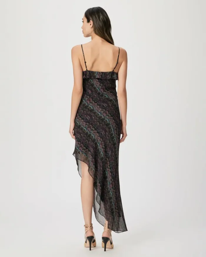 PAIGE Dresses Women Exclusive Lilian Dress 8211 Navy Multi Silk PAIGE Dresses Women Exclusive Lilian Dress 8211 Navy Multi Silk