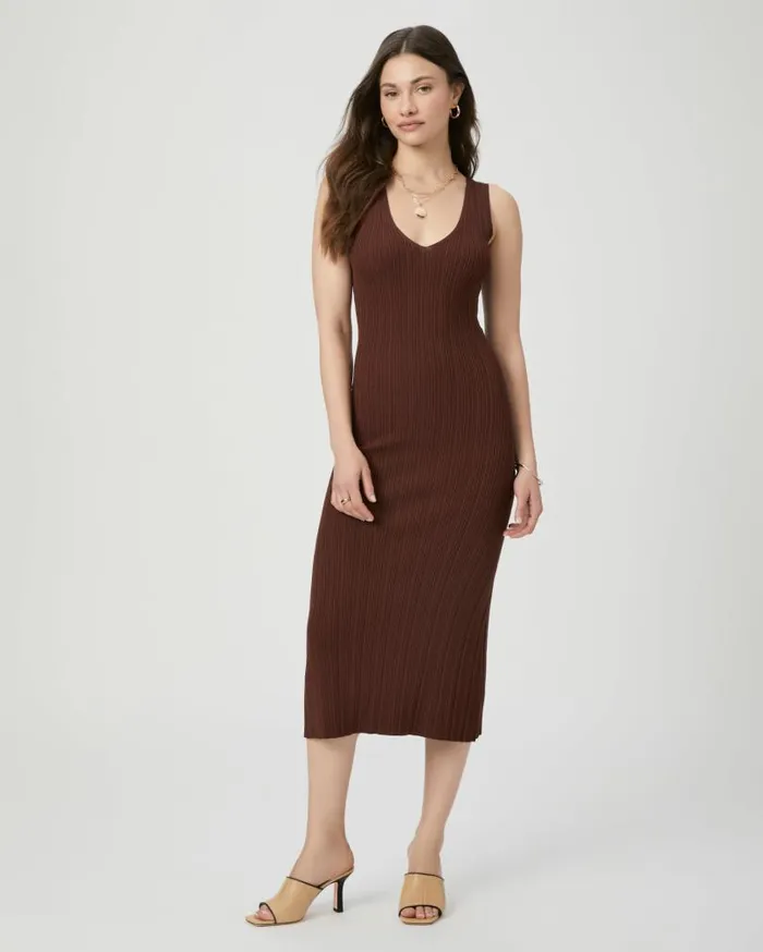 PAIGE Dresses Women Sapphia Dress 8211 Rum Raisin