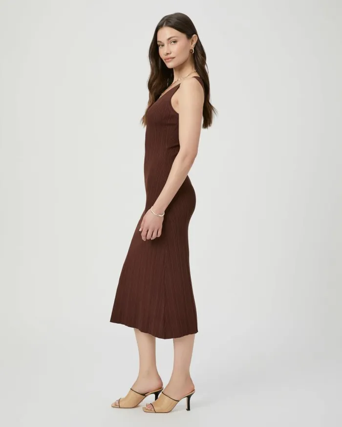 PAIGE Dresses Women Sapphia Dress 8211 Rum Raisin PAIGE Dresses Women Sapphia Dress 8211 Rum Raisin