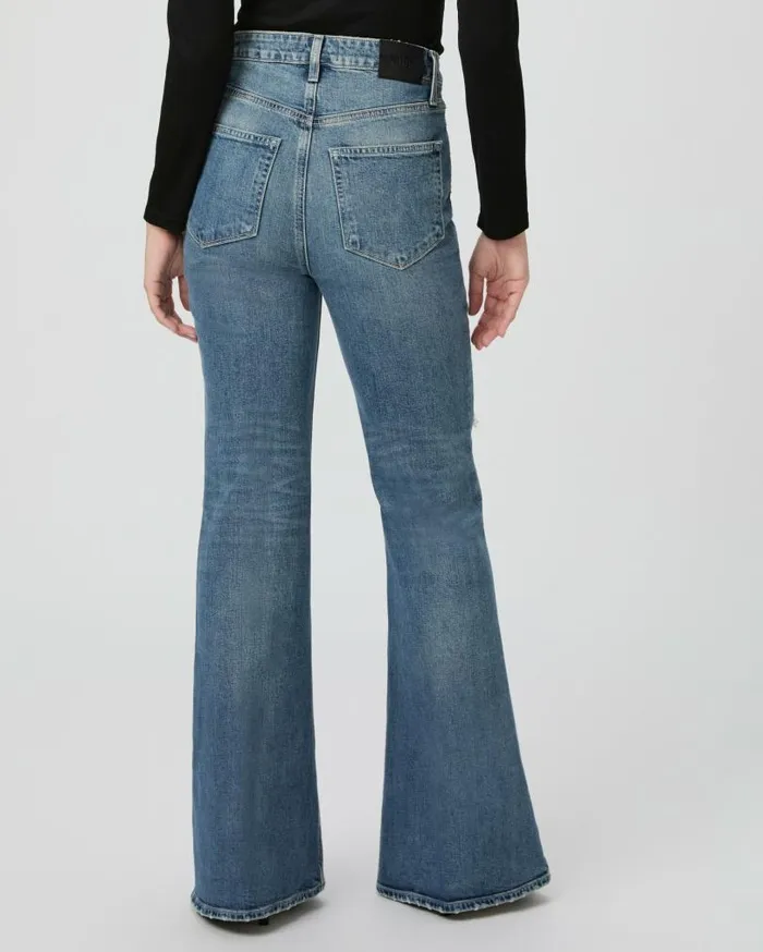PAIGE Flare Women Charlie 32 Inch Flare Jean 8211 Blue Note Destructed PAIGE Flare Women Charlie 32 Inch Flare Jean 8211 Blue Note Destructed