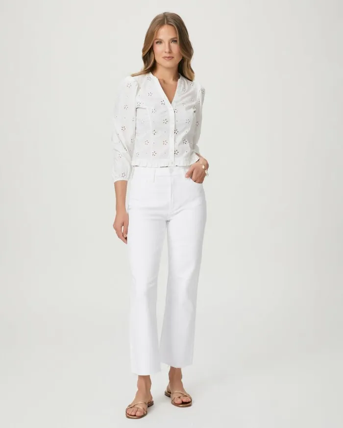 PAIGE Flare Women Courtney Flare Jean 8211 Crisp White