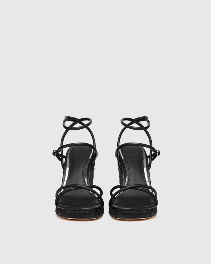 PAIGE Heels and Wedges Women Kerri Wedge 8211 Black Leather PAIGE Heels and Wedges Women Kerri Wedge 8211 Black Leather
